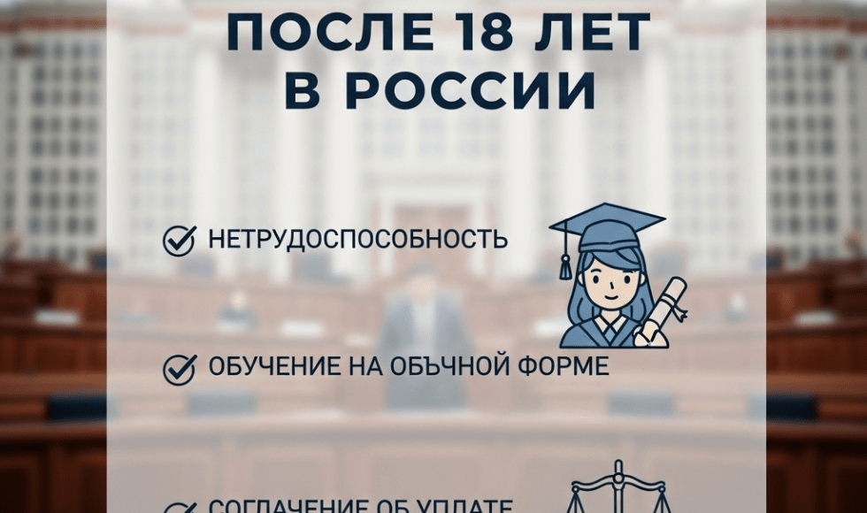 Алименты после 18 лет: права, обязанности и порядок взыскания